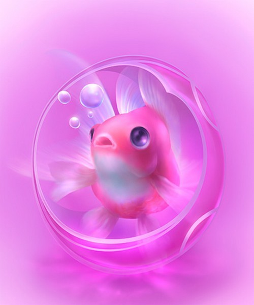petit poisson rose